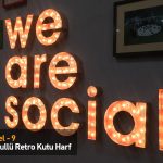 Ampullü retro kutu harf